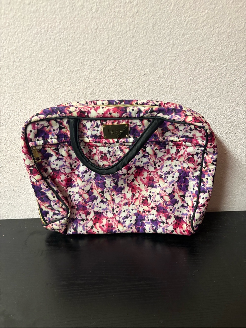Nicole Miller New York Floral Hanging Travel Cosmetic Makeup Organizer